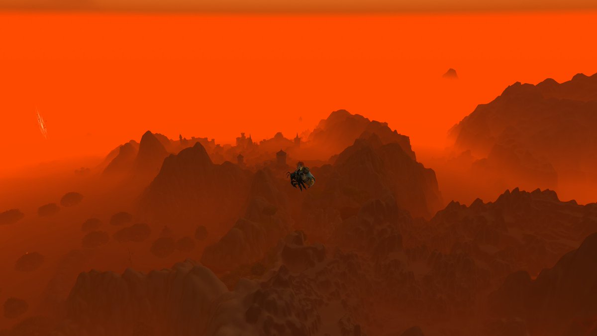 moistgemini's tweet image. Stormwind and surrounding areas as seen from the Burning Steppes🔥 #wow #stormwind