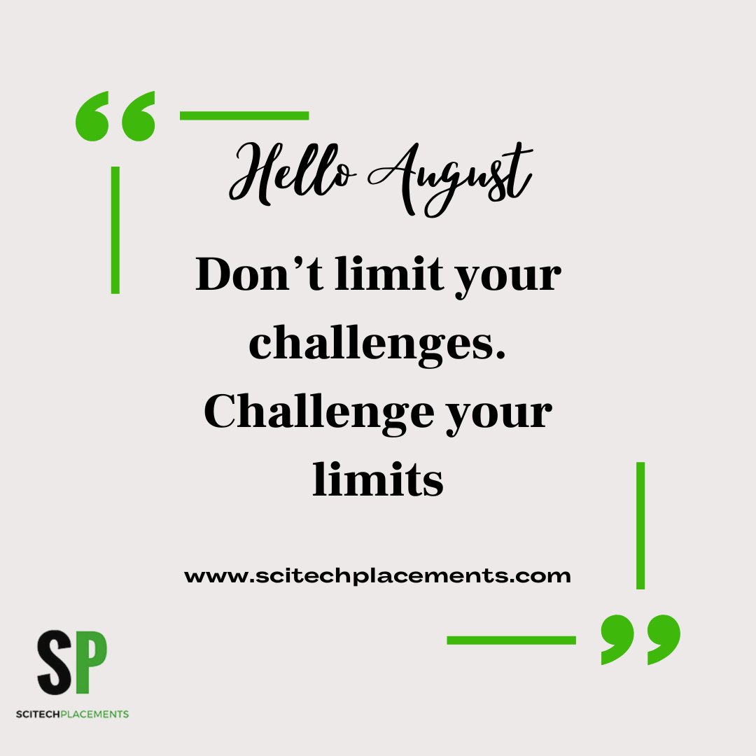 SciTechP's tweet photo. Hello August :)

#augustmotivation #newmonth #newvibe #recruitment #ai #stem https://t.co/zVdfEhArBC