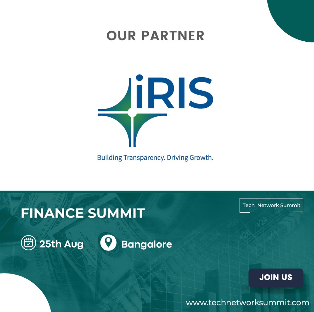 TechNetSum's tweet photo. 🤝 Proud to Partner Up!  We are delighted to announce our collaboration with IRIS, Together, we are committed to making this event an unforgettable success! 🌟

Register Now https://t.co/DSqMb9YVM1
#ConferencePartners #FinanceSummit #CFOSummit #CFO #Technetworksummit https://t.co/iOKRmmydc8
