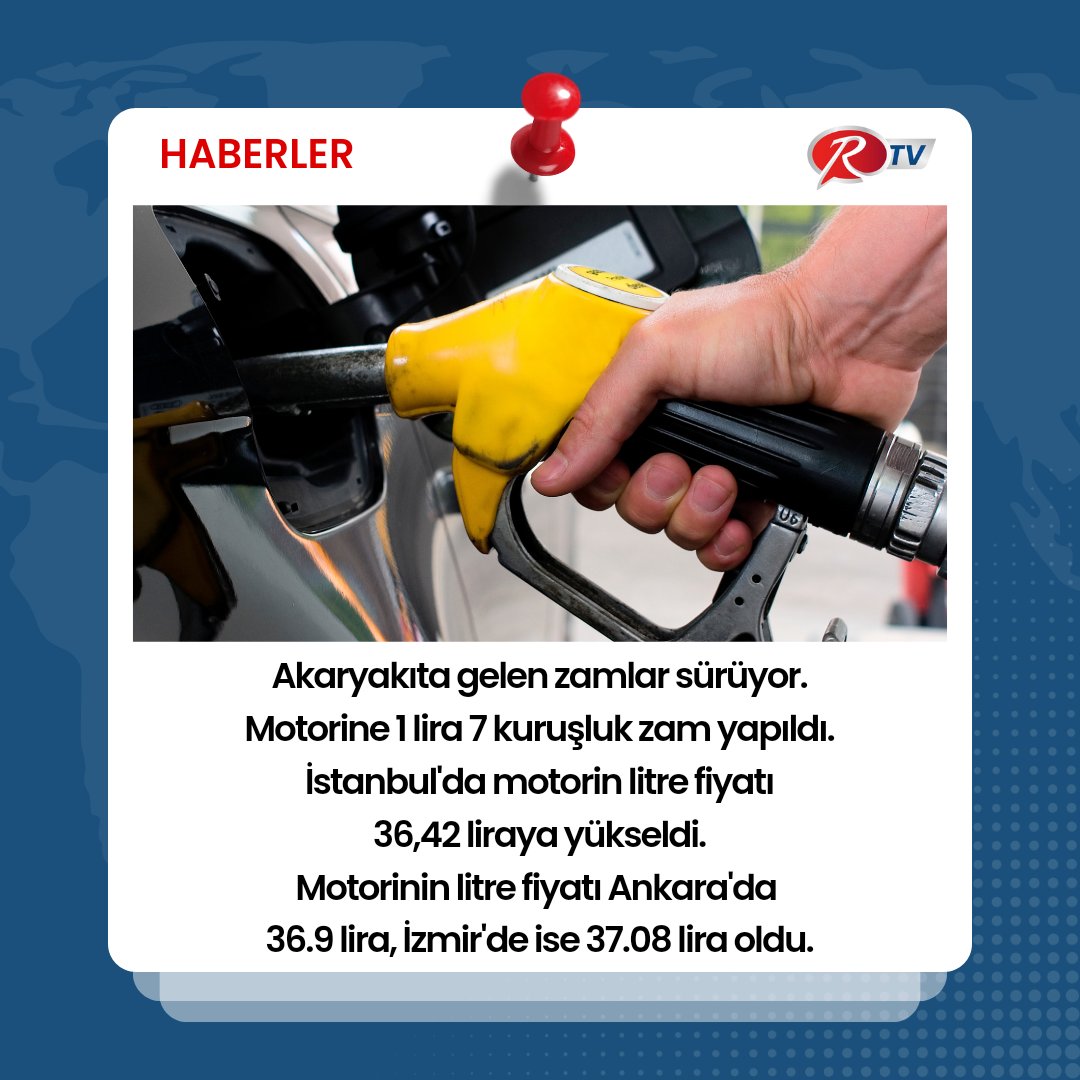 #salı #motorin #benzin #zam
