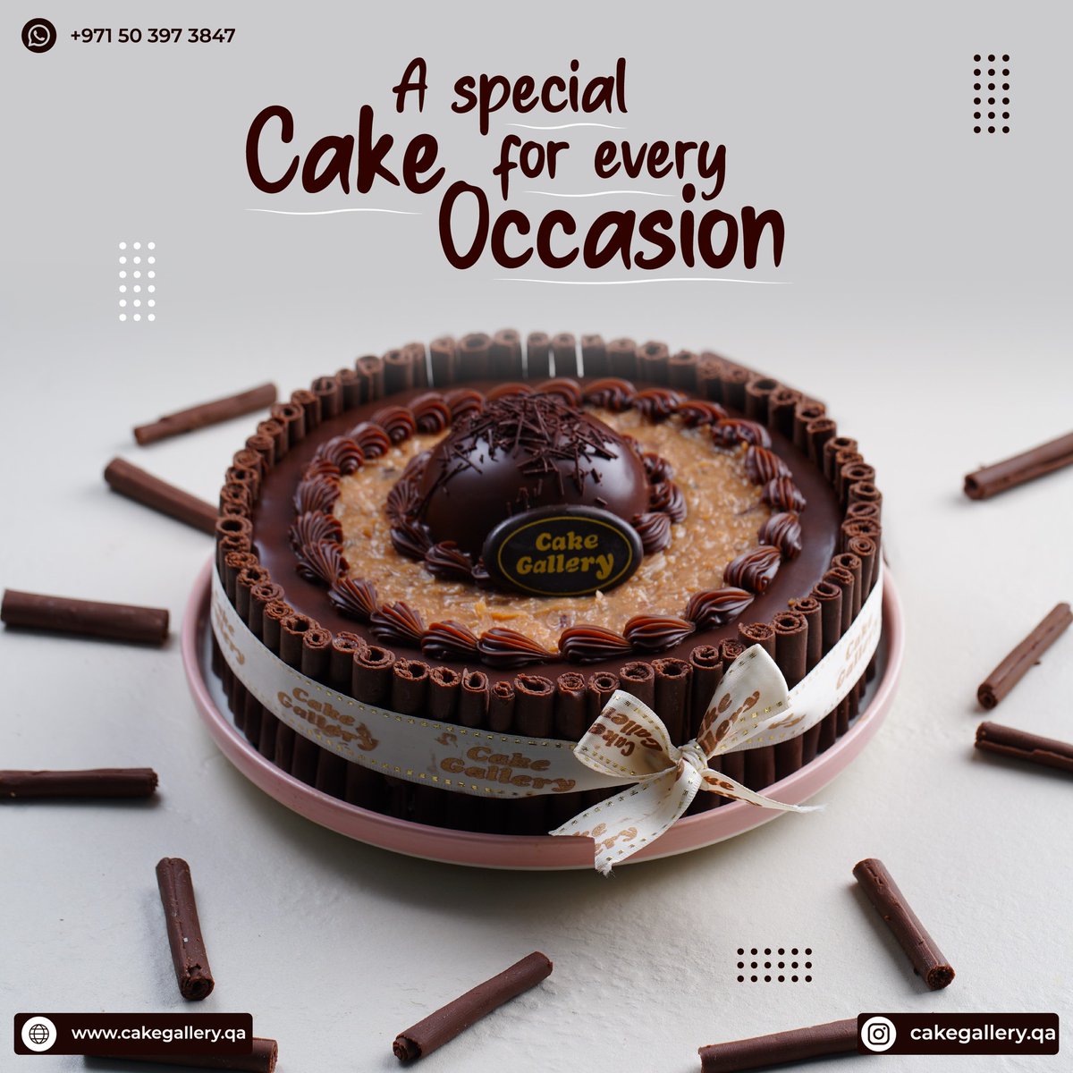 cake_qatar's tweet photo. Celebrate Every Occasion with a Special Cake! 📷📷📷 At Cake Gallery, we believe that every special moment deserves a delicious and beautifully designed cake. 📷 https://t.co/MvyYzVsFPh
Whatsapp No: 971 50 397 3847
#CakeGalleryQA #SpecialOccasionCakes #CelebrateInStyle #OrderNow https://t.co/kv0d5LnCXT