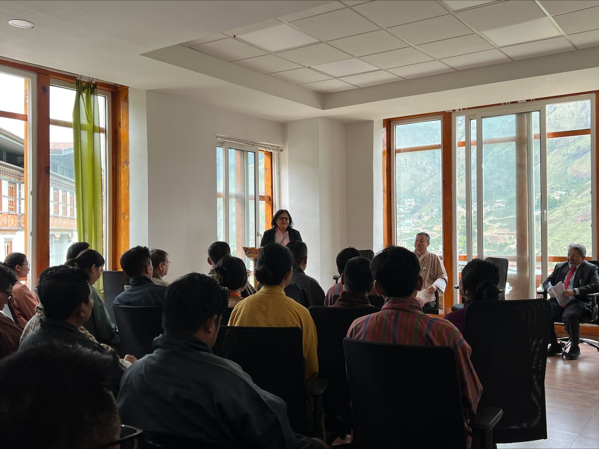 SAREPEnergy's tweet photo. USAID's SAREP hosted a panel discussion on ‘Accelerating EV Adoption in Bhutan’ at #FAB23Bhutan, bringing together government &amp; private stakeholders from India &amp; Bhutan to create an enabling ecosystem for accelerating electric vehicles adoption and deployment in Bhutan. https://t.co/0I2SXajI6D