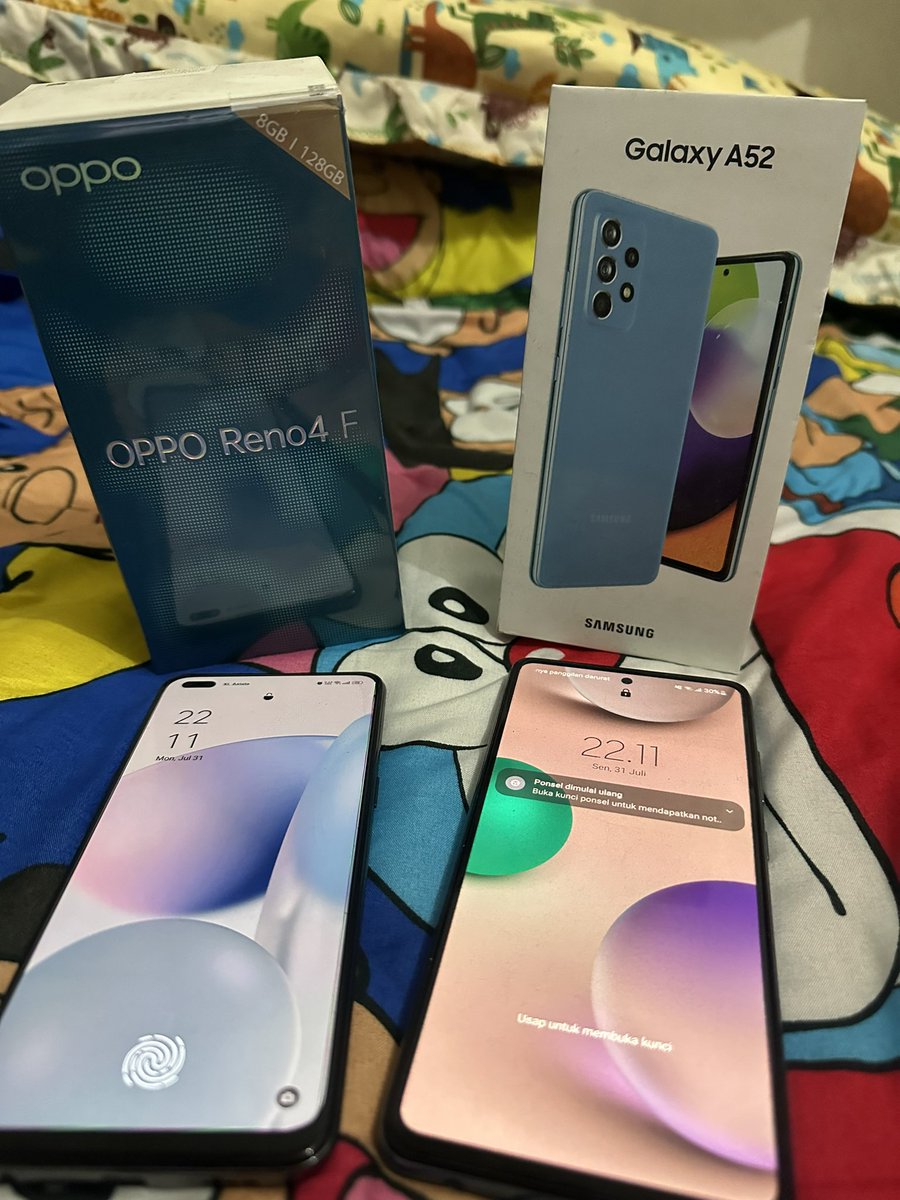 ntuull's tweet photo. Malang
Dijual BU : 
Oppo Reno 4F 
Harga : 2,7jt (nego)
Baterai awet , charger fast charging.
Warna hitam+case bening

Samsung Galaxy A52
Pembelian : 5jt++
Jual : 3,7jt (nego)
Baterai awet, charger ori.
Warna Biru+Case Bening+Case Motif
Minat/tanya2 : 081803832255
Cod : kawi/ijen https://t.co/Z4P4dvv0Y8