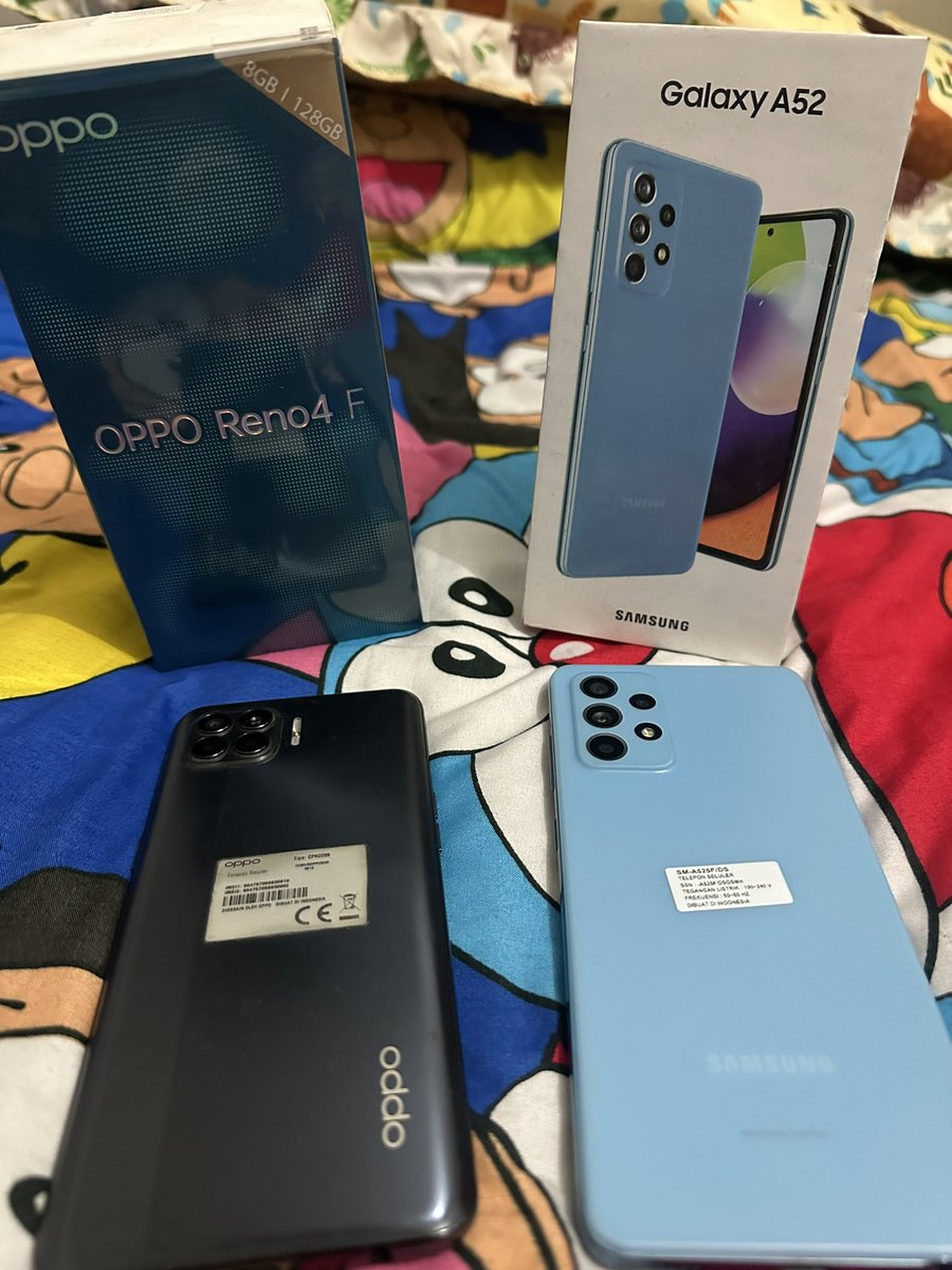 ntuull's tweet photo. Malang
Dijual BU : 
Oppo Reno 4F 
Harga : 2,7jt (nego)
Baterai awet , charger fast charging.
Warna hitam+case bening

Samsung Galaxy A52
Pembelian : 5jt++
Jual : 3,7jt (nego)
Baterai awet, charger ori.
Warna Biru+Case Bening+Case Motif
Minat/tanya2 : 081803832255
Cod : kawi/ijen https://t.co/Z4P4dvv0Y8