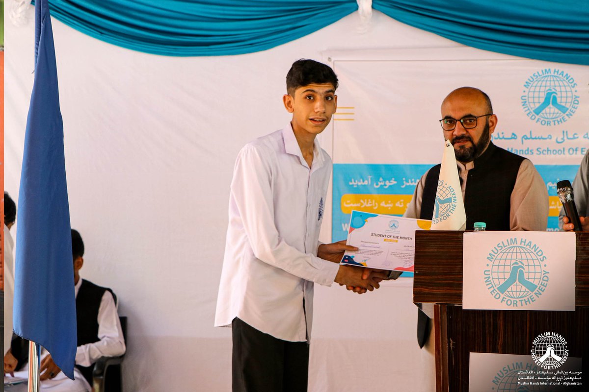 muslimhandsaf's tweet photo. On July 30, 2023, MHSoE distributed the student’s midterm result sheets. This occasion was celebrated in a splendid ceremony, by awarding prizes and appreciation certificates, to the top three students of each grade and to honor the exceptional performance of the teachers. https://t.co/KUmlKMPTvR