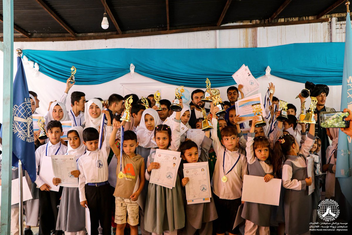 muslimhandsaf's tweet photo. On July 30, 2023, MHSoE distributed the student’s midterm result sheets. This occasion was celebrated in a splendid ceremony, by awarding prizes and appreciation certificates, to the top three students of each grade and to honor the exceptional performance of the teachers. https://t.co/KUmlKMPTvR