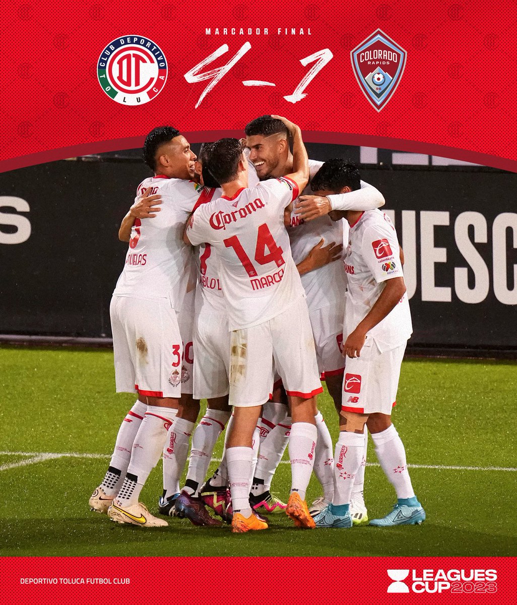 ⏱ 96’ | 👹 4-1 🏔 | #𝗣𝗮𝗿𝘁𝗶𝗱𝗼𝟮
 
¡Se acabó, Diablos! Gran victoria en Colorado, tuvimos paso perfecto en la fase de grupos de la <a href="/LeaguesCup/">Leagues Cup</a>.
 
#NuestroViaje | #LeaguesCup2023