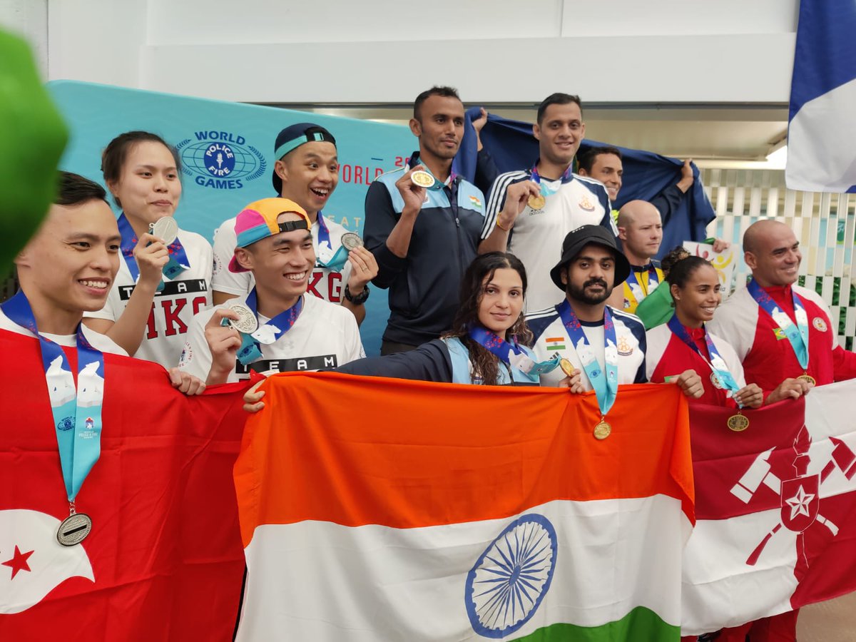WPFG_India's tweet photo. #India continues to shine at #WPFG2023!

Medal Tally as of July 31, 2023 (Day 3)
                              🥇  🥈  🥉 
Archery               8     3    0
Bodybuilding  12     8    2
Swimming        31    4    4
Wrestling          24    1     0
Total        (97)   75   16    6 https://t.co/Sags5Xqi4j
