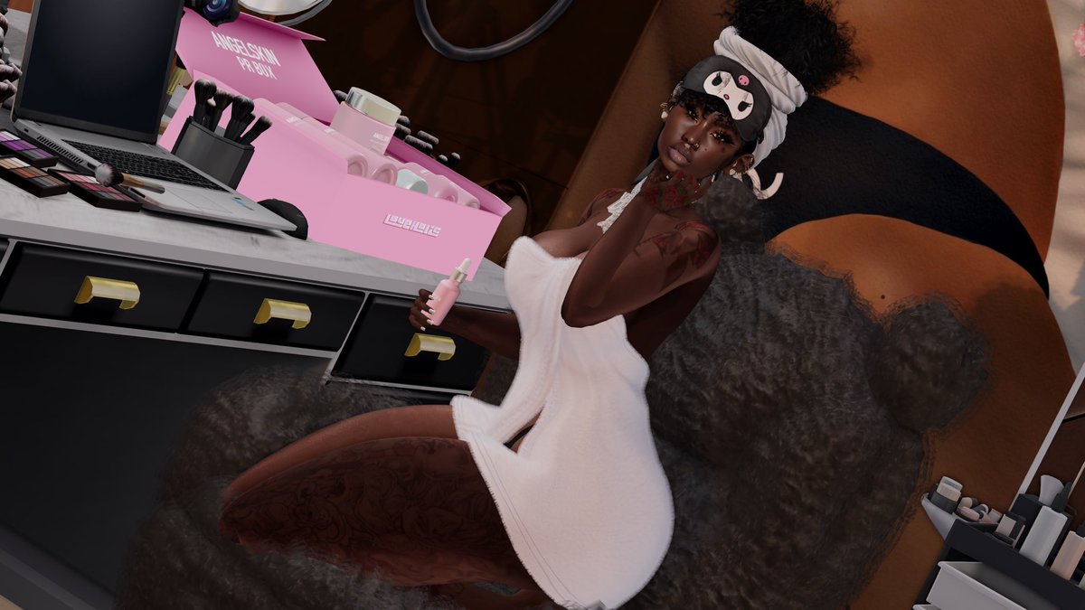 Self care is always important 🧖🏾‍♀️

• Angelskin Collection - Loveholic 
🚕: Mainstore

• Kitty Sleeping Mask - Loveholic
🚕: Mainstore

• Paramour Tattoo - Hoodlem
🚕: Mainstore &amp; Marketplace

• Hope Hand Tattoo - Hoodlem
🚕: Mainstore &amp; Marketplace