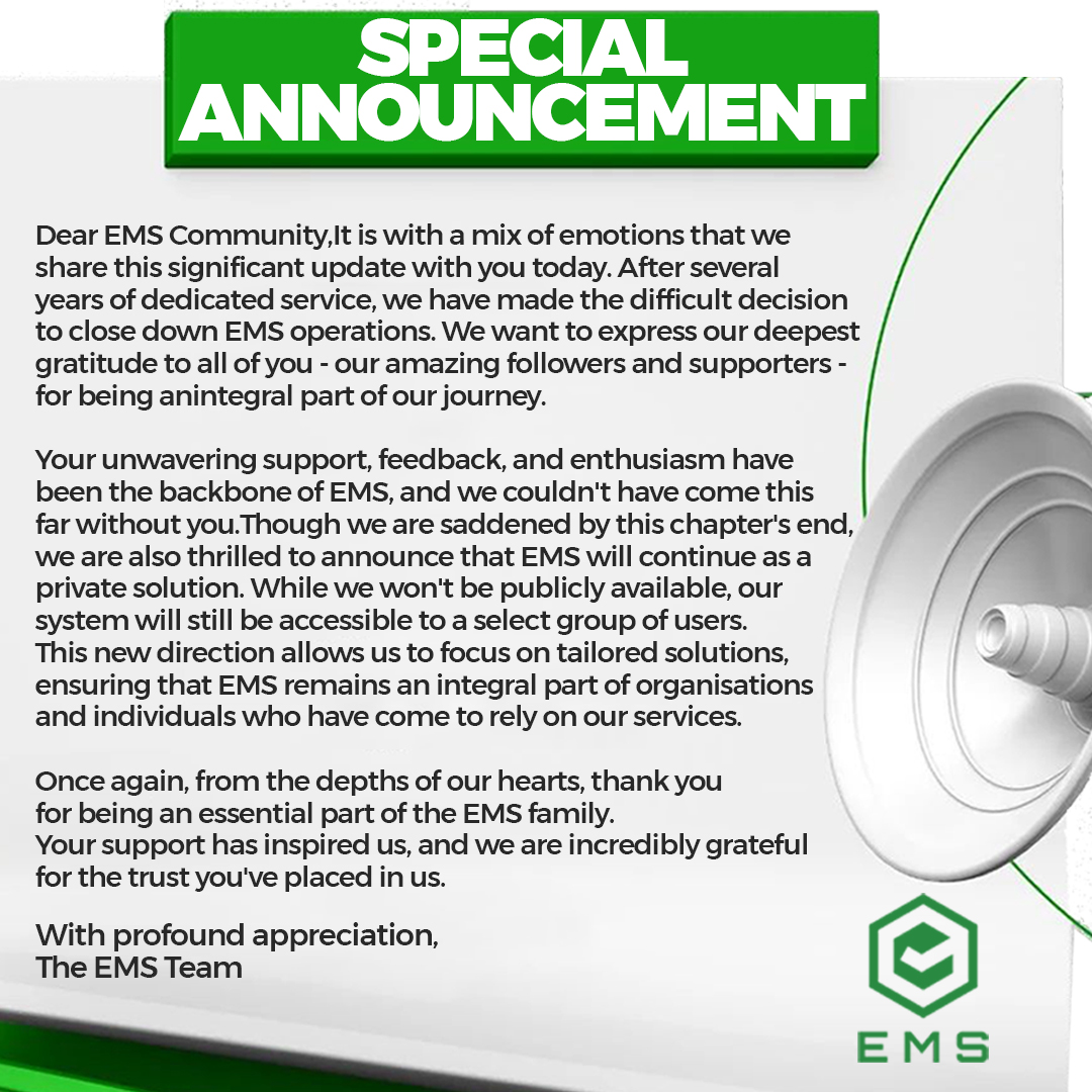 Event Management System - EMS (@TheOfficial_EMS) / Posts / X