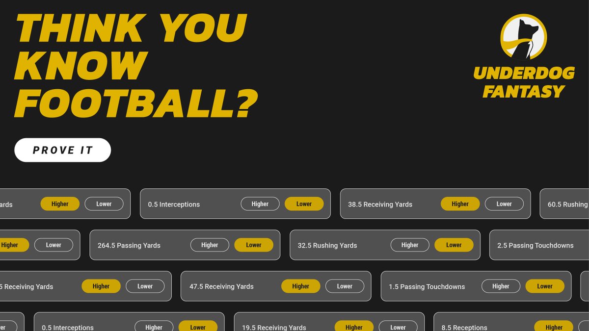Proud to Announce My New Partnership with @UnderdogFantasy!

Use code “SIDELOGIC” at sign up for a deposit match up to $100! If you like Fantasy Sports, you’ll love Underdog Fantasy 🏅