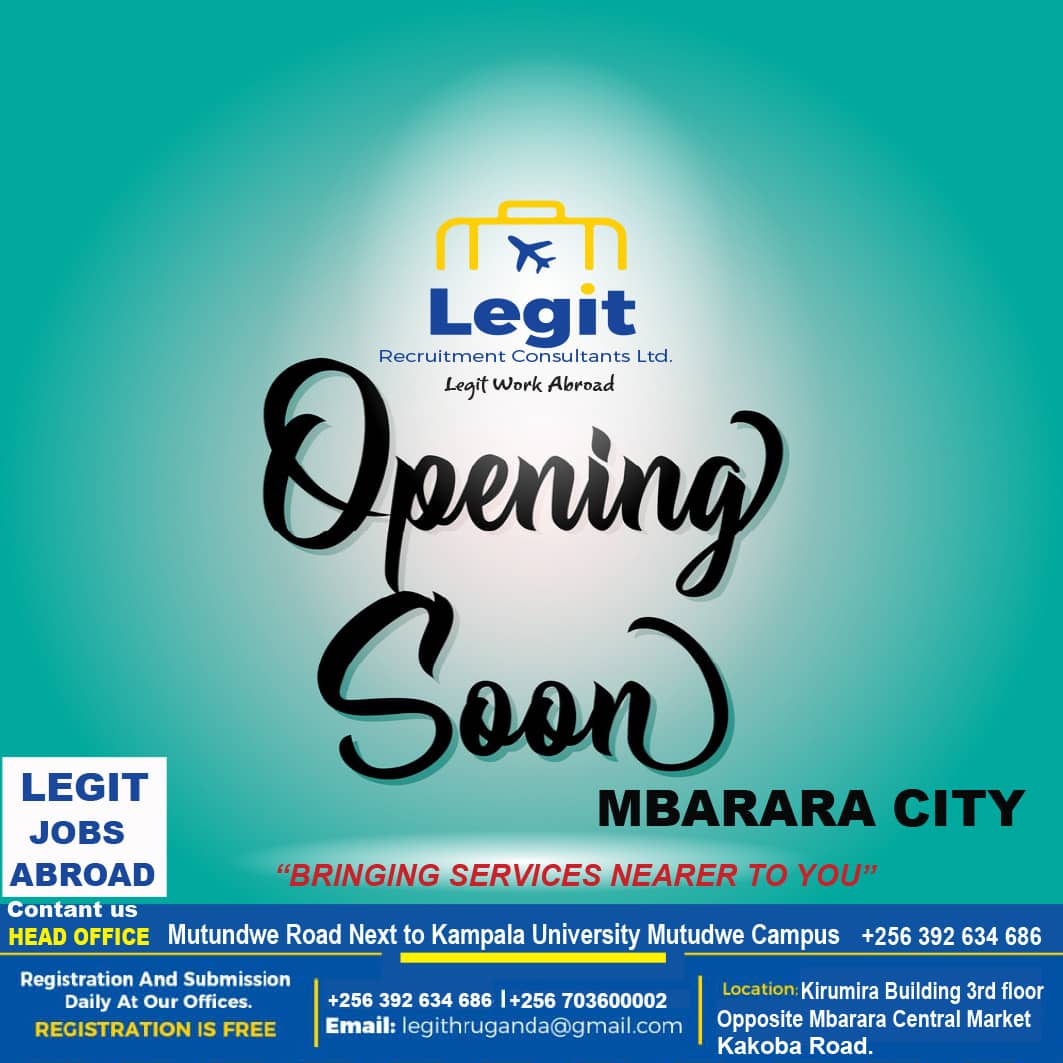 KabataFC (@kabatafc) on Twitter photo 📌 NOTICE 📌
If Uganda is proving slow for your ambitions, <a href="/HrLegit/">LEGIT HR UGANDA</a> can fix you up with some Legit Work Abroad.
And it is extending its services to the western region by setting up another base in Mbarara city this August.
Get Legit Work Abroad.
#KaggwaLeague #Akasayi 📌 NOTICE 📌
If Uganda is proving slow for your ambitions, <a href="/HrLegit/">LEGIT HR UGANDA</a> can fix you up with some Legit Work Abroad.
And it is extending its services to the western region by setting up another base in Mbarara city this August.
Get Legit Work Abroad.
#KaggwaLeague #Akasayi