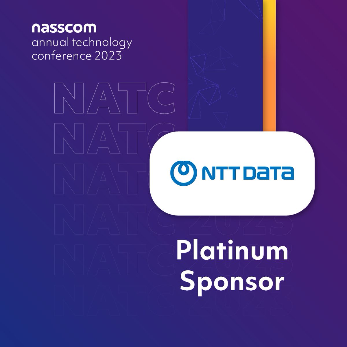nasscom_member_'s tweet photo. Delighted to have @NTTDATAServices onboard as the Platinum Sponsor for #NATC2023!
Network, learn, grow - join to meet key stakeholders & explore latest breakthroughs in #intelligenttech.
๐๏ธ 21-22 Aug | Hybrid
๐Leela Ambience, Gurugram, Haryana
Register https://t.co/YXkMvJTlGe https://t.co/FE2ju5n8Xg