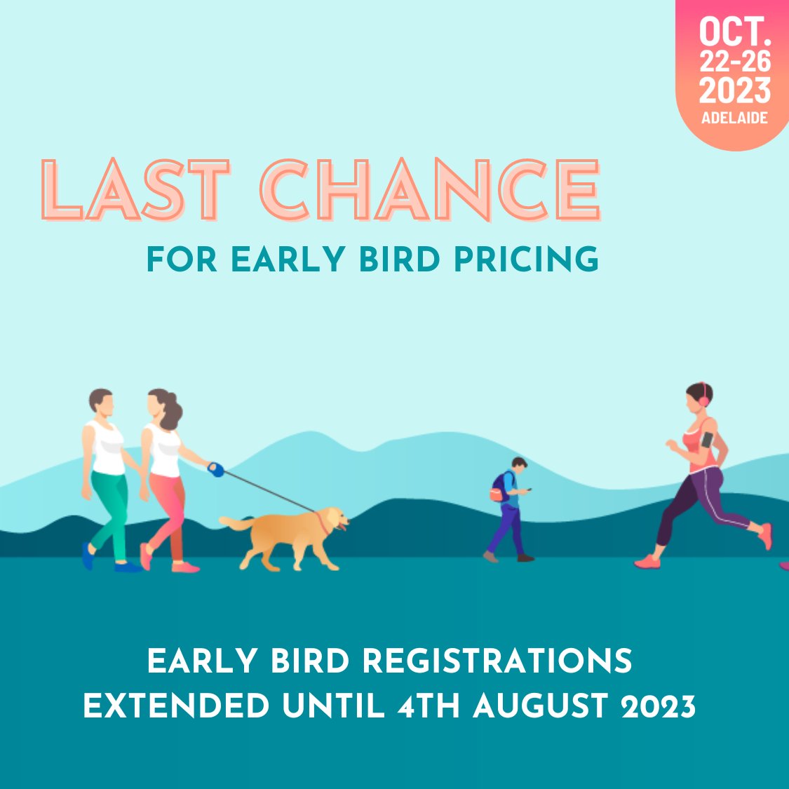 ParksLeisureAus's tweet photo. Limited-Time Offer: Early Bird Pricing Extended until August 4th! 

Register today and take advantage of our extended Early Bird Pricing. The clock is ticking, and this offer won't last long! 

Visit our website to secure your spot: https://t.co/5v5RqIiP4b https://t.co/nOCgKuWPVg
