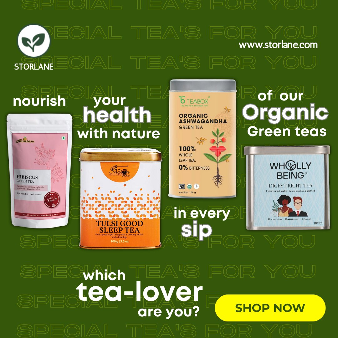 storlane's tweet photo. Sip the Goodness: Discover Our Organic Green Teas
🍃🍵
Shop now: https://t.co/MWlJU8ts5W
#Storlane #OrganicTeas #GreenTea #NourishYourHealth #NatureInEverySip #SipTheGoodness #DiscoverOrganicGreenTeas #OrganicTea #GreenTea #HealthAndWellness #NaturalIngredients #TeaLovers https://t.co/5b2soWsB8U