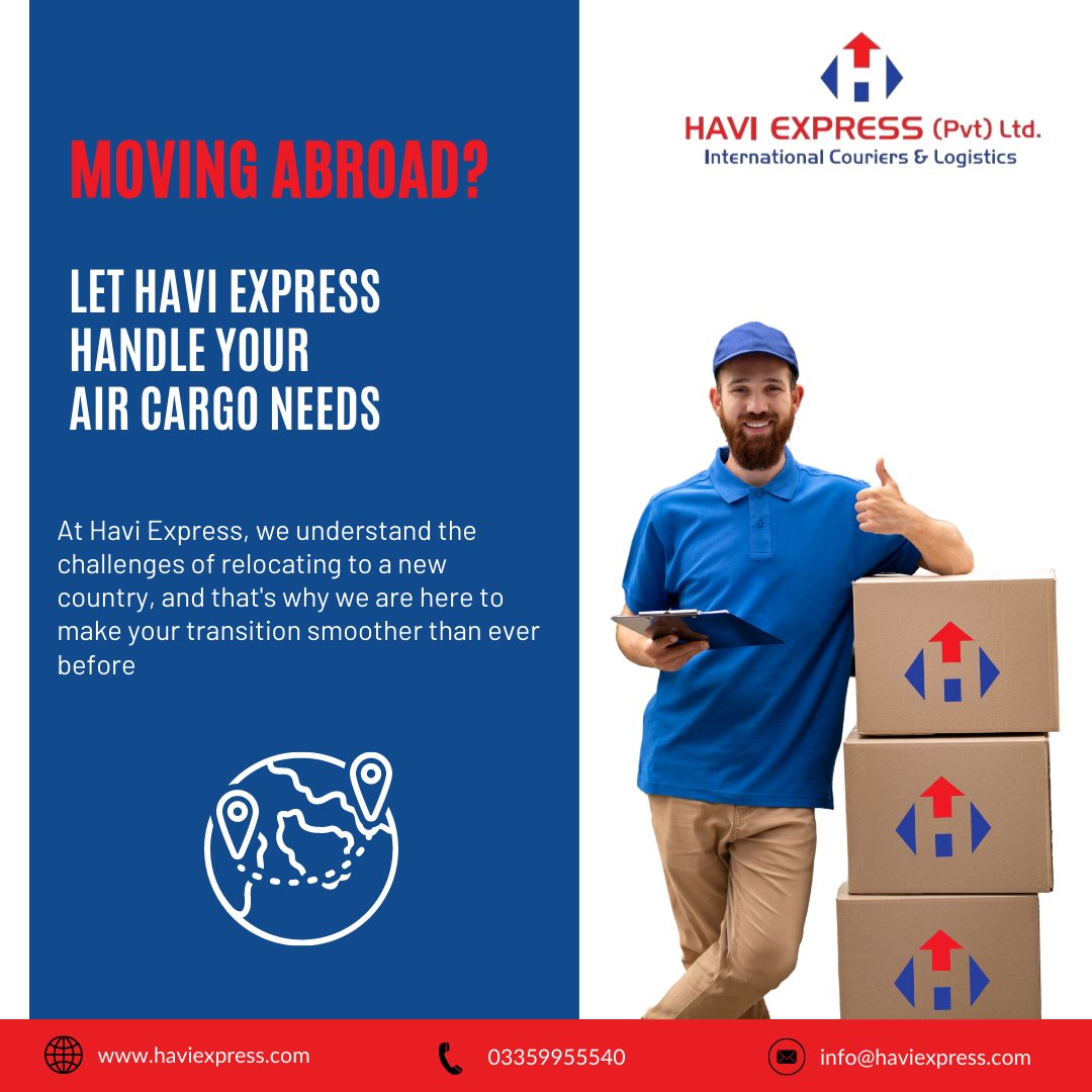 Haviexpress's tweet image. Whether you are moving with just a few essential items or an entire household, Havi Express has the expertise and resources to handle your shipment needs. 
#MovingAnywhere #GlobalMove #HaviExpress #SeamlessRelocation #ExploreTheWorld #MovingMadeEasy
#movingabroad