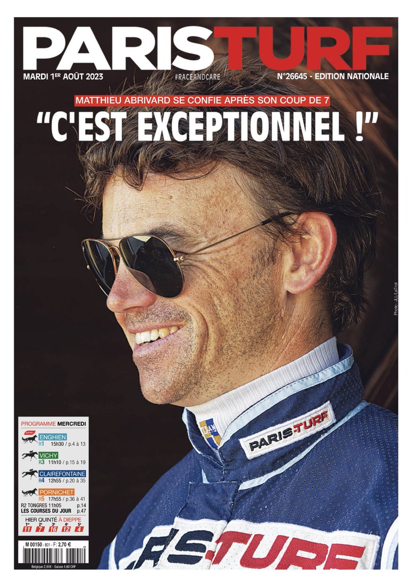 Une du Jour ✨

➡️ La journée exceptionnelle de Matthieu Abrivard @MatAbrivard 7️⃣⚡️