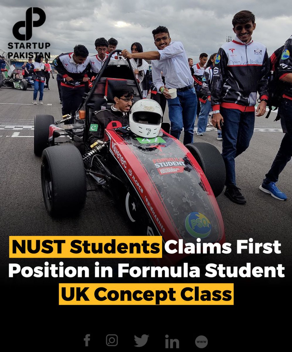 NUST Formula Student Team has achieved an impressive victory at the prestigious Formula Student UK (FSUK) 2023 Concept Class.