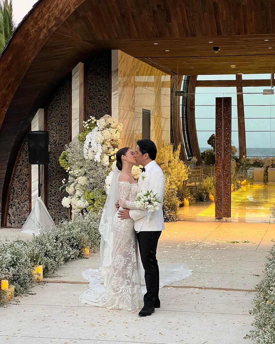 inquirerdotnet's tweet photo. MAJA'S HAPPILY EVER AFTER ❤️

LOOK: Rayver Cruz congratulates his close friend and fellow actor, Maja Salvador, on her "happily ever after."

Salvador tied the knot with entrepreneur Rambo Nuñez in Bali, Indonesia, on Monday, July 31. | 📸: Cruz/Instagram https://t.co/wseRRqUeda