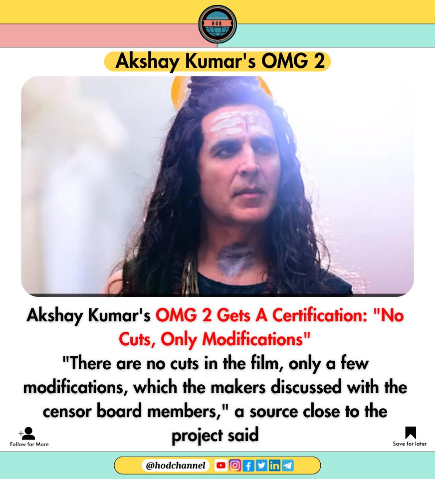 hod_channel_'s tweet photo. OMG 2
#hod #hodchannel #hodmediacompany #hodposts
#hodposts #hodmediaposts #infohod
#twitterpots #trending #influencer
#AkshyaKumar #OMG2Trailer #OMG2
@hod_channel_ https://t.co/aQ6aQqd12V
