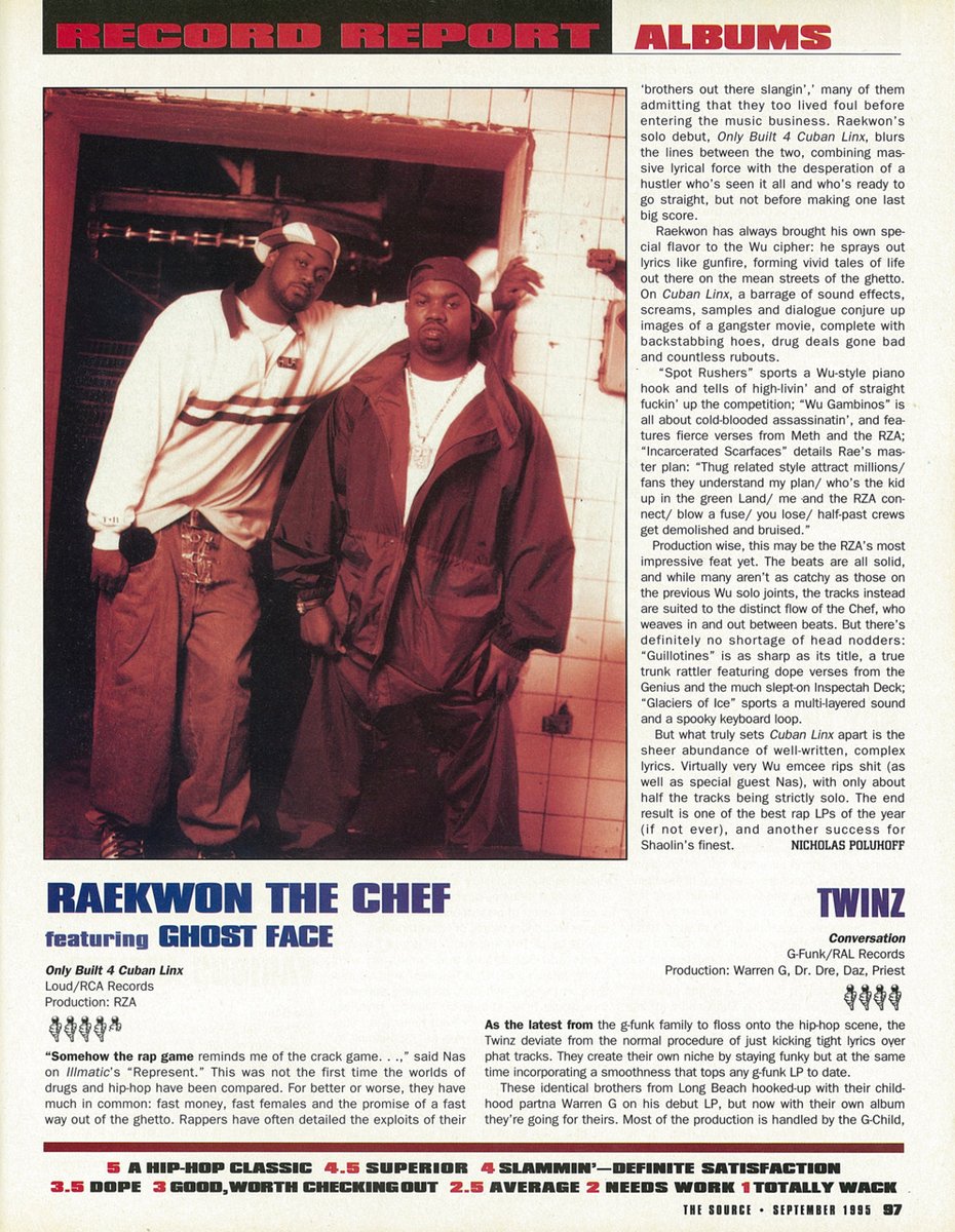 August 1, 1995, Raekwon released his incredible debut studio album "Only Built 4 Cuban Linx...", Timeless Classic 💎