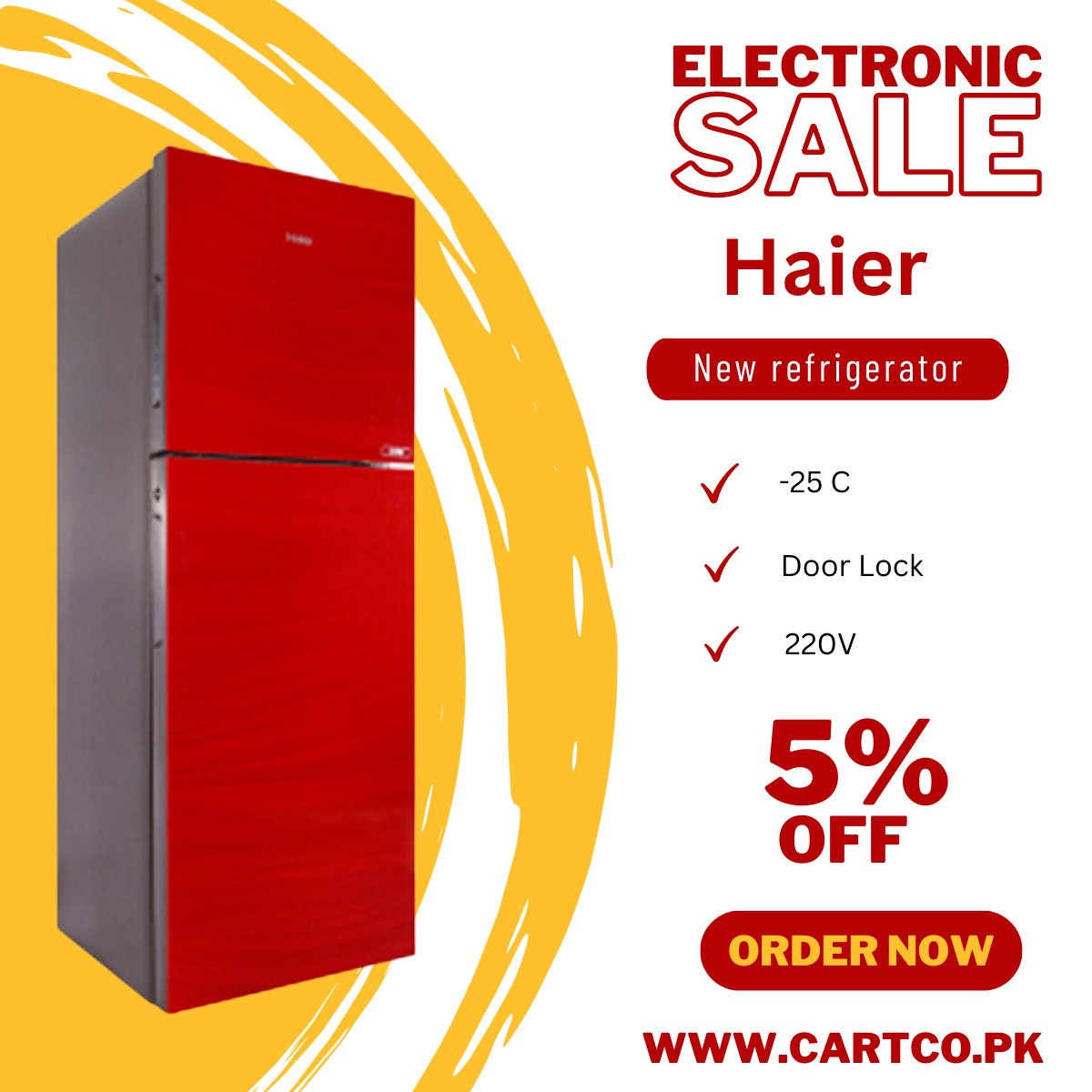 'Introducing the Haier E-Star Refrigerator - Your perfect cooling companion! Say goodbye to high energy bills with its eco-friendly design and advanced cooling technology.
Order Now and Get Discount : bit.ly/3O971N6

#Cartco #Haier #EStarRefrigerator #CoolingInnovation