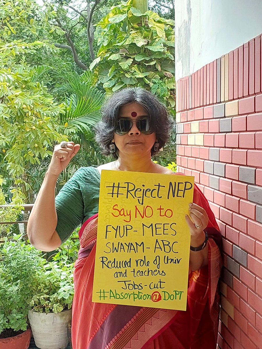 1 August 2023: JFME All India Protest Day
Roll Back NEP!
Stand united against a policy which is meant to destroy public funded education  in the country. 
Stand up and be counted!

#RejectNEP2020 
#JFME