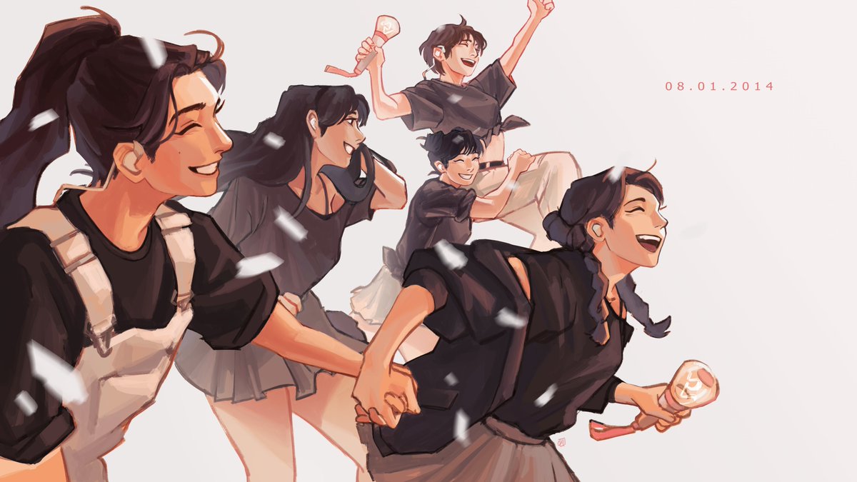 「celebrate!!!!!!  #레드벨벳 #RedVelvet #RedVe」|Chas 🇵🇭 @ busy? Busy????! 🤔のイラスト