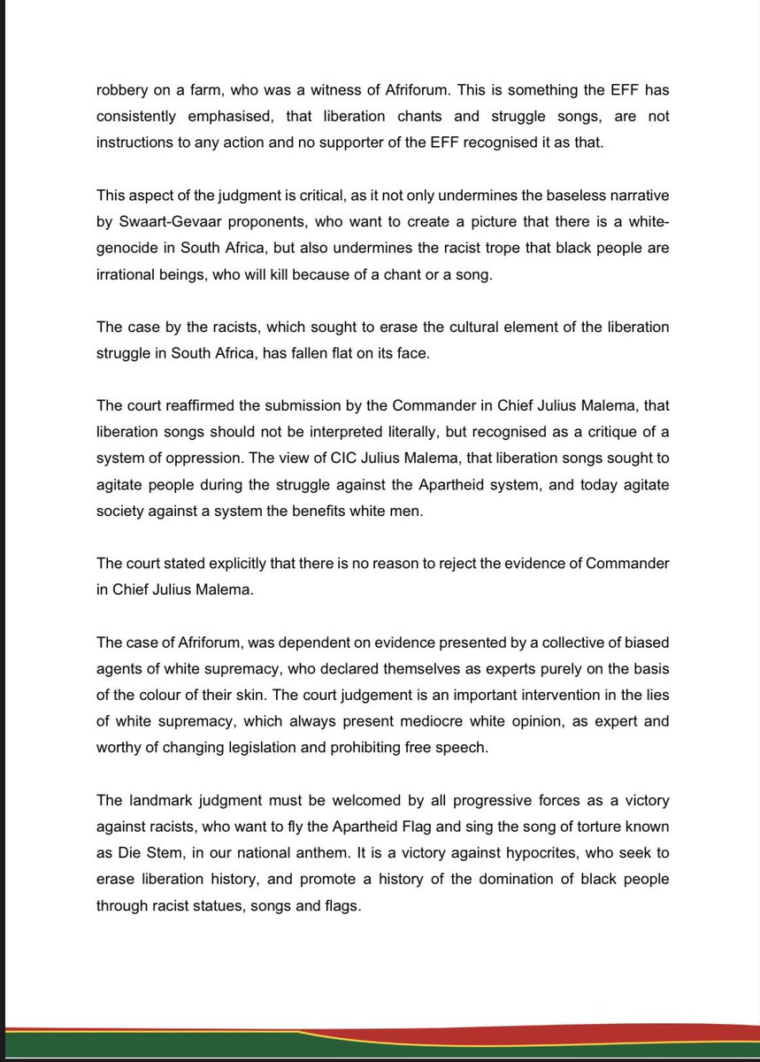 Economic Freedom Fighters tweet media