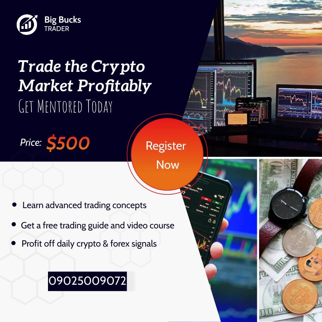 Gracevill_e's tweet photo. Learn #Bitcoin trading via #mentorship. You also get daily signals on #crypto and #forex during your mentorship. https://t.co/IsR6FskX9Y