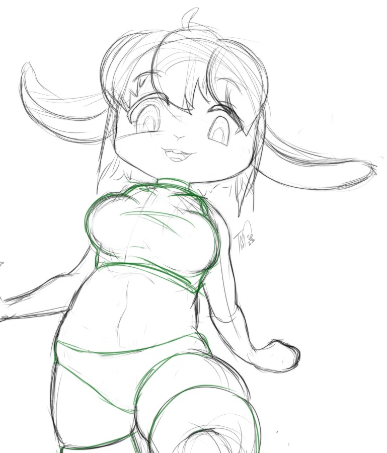 Random doodle from May.

I've sketched a fair bit since then, but I want to refine and colour a good amount of them before posting.