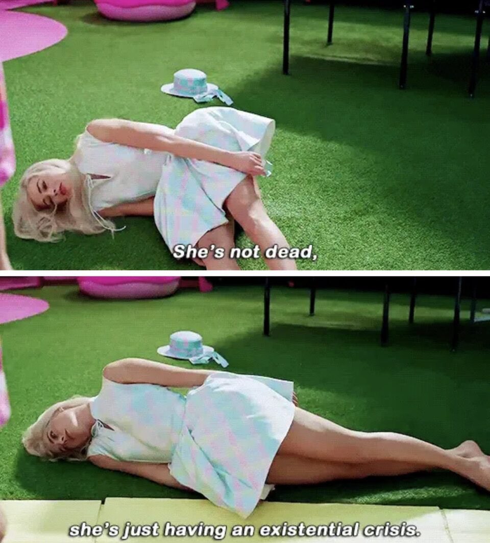 I can’t remember the last time I resonated with a character as much as Existential Crisis Barbie.