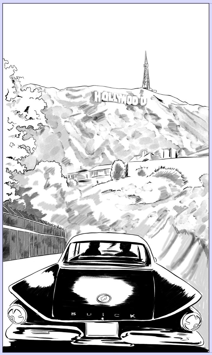 Playing around with the ink wash and watercolor brushes in @clipstudiopaint and loving it.  

#art #artist #artwork #comics #onetruelove #comicart #crime #noir #hollywood #california