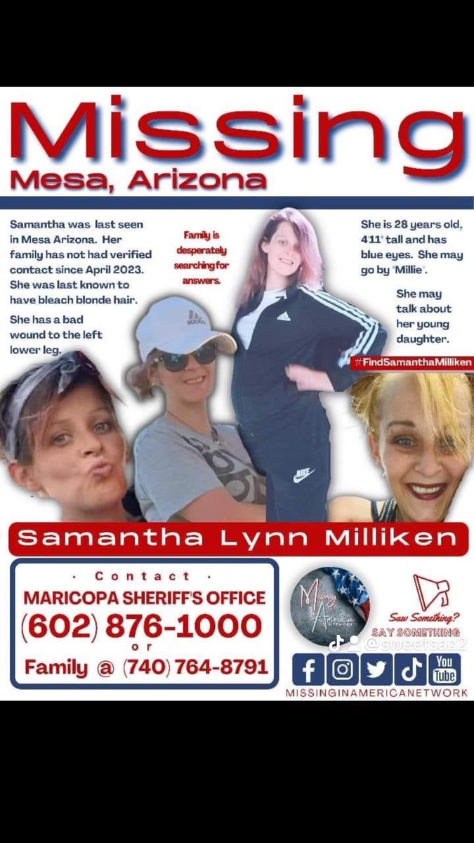Missing Please Help Find Samantha Milliken #Missing #missinginarizona