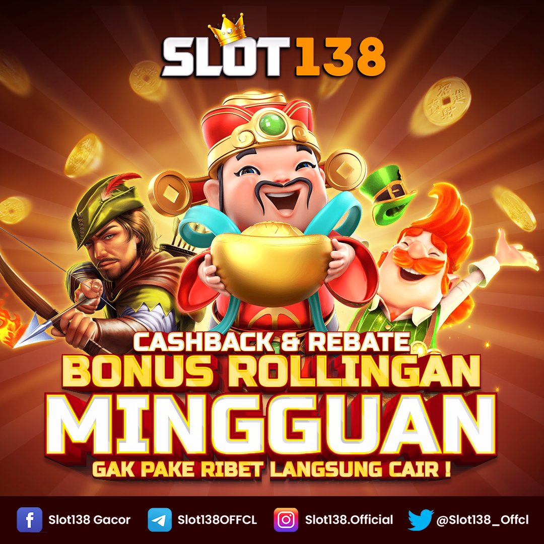 Slot138_sus01's tweet photo. DAPATKAN CASHBACK &amp; REBATE ROLLINGAN MINGGUAN

- Sportsbook hingga 7%
- Casino 0.7% UP TO 1%
- Slot Games hingga 0.7%

Dan masih banyak bonnus event menariknya, gas sekarang juga di #SLOT138 #bukanslotbiasa

Nge X Rosie Batalin Shopee-ku Bajingan Tolol Asing Bareskrim https://t.co/RAZa34guvq