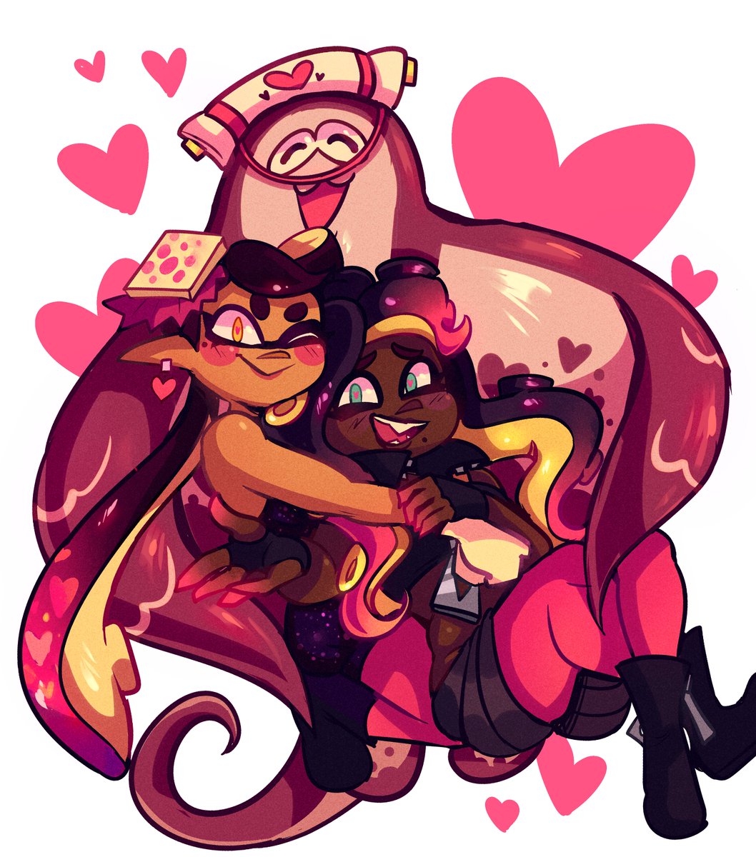 sillymxowmeow's tweet photo. love... makes the world go round!! #splatoon https://t.co/mdyT7awxwK