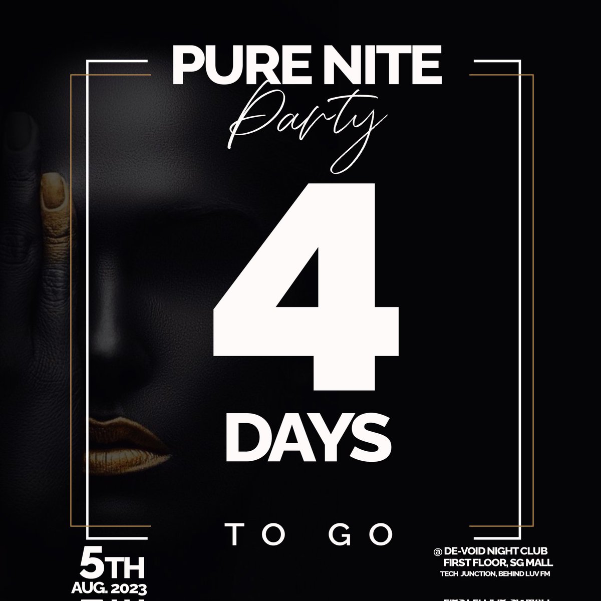 PUREDRIVE957's tweet photo. The countdown is still on 🔥🔥. Get your sneakers ready and if you haven't gotten your ticket please call 0542227885 for yours now. The next big thing to hit Kumasi #PureNiteParty https://t.co/oGm0fTlViI