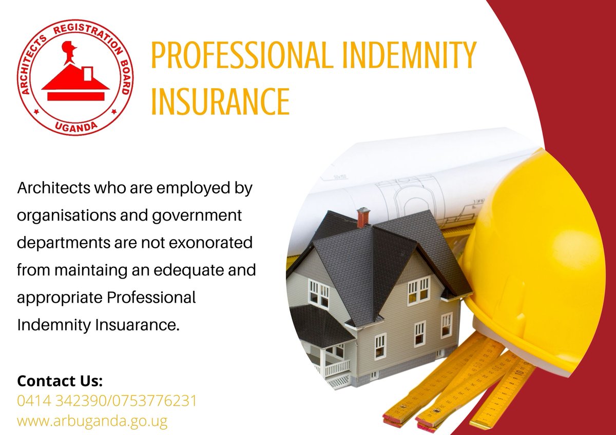 ARBUganda's tweet photo. The Architects Registration Act 1996 gives the Board power to create bylaws. Through this power,
the Board created a bylaw in 2013 requiring all
architects on the register to maintain an adequate
and appropriate professional Indemnity Insurance.
#ARBUganda
@UgArchSociety https://t.co/7tQtHS74qO