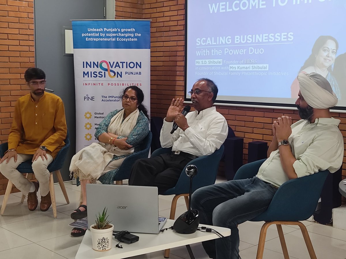 Sanjhi Sikhiya in conversation with Mr. Shibulal, Co-founder and Former CEO, Infosys and Mrs. Kumari Shibulal, Co-founder Advaith Foundation.

Scaling, supporting and supercharging startups in Punjab! 

#education #hope #courage #possibilities #sanjhisikhiya #educationforpunjab