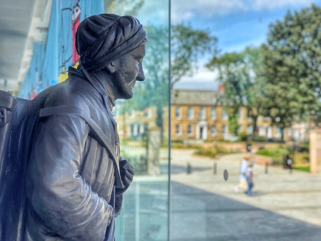 The beloved Wooden Dolly finds a new home and is on display in #NorthShields library. The well-loved mahogany statue, which has stood in Northumberland Square since 1956, has suffered weather damage and vandalism in recent years and had to be restored twice.