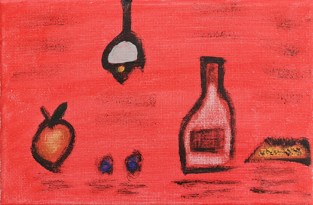 ealaxner's tweet photo. "Still Life In Red" - an #acrylic #stilllife #painting on #canvas (18×12 cm) by me
DM for price!
#art #newart #newpainting #modernart #modernpainting #contemporaryart #contemporarypainting #artwork #originalpainting #stilllifepainting #acrylicpainting  #artist #painter #ealaxner https://t.co/pIwxoRAFtu