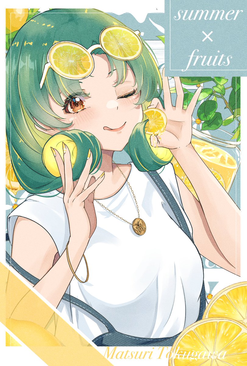 「summer×fruits×million  Lemon 徳川まつり」|いずみんぬのイラスト