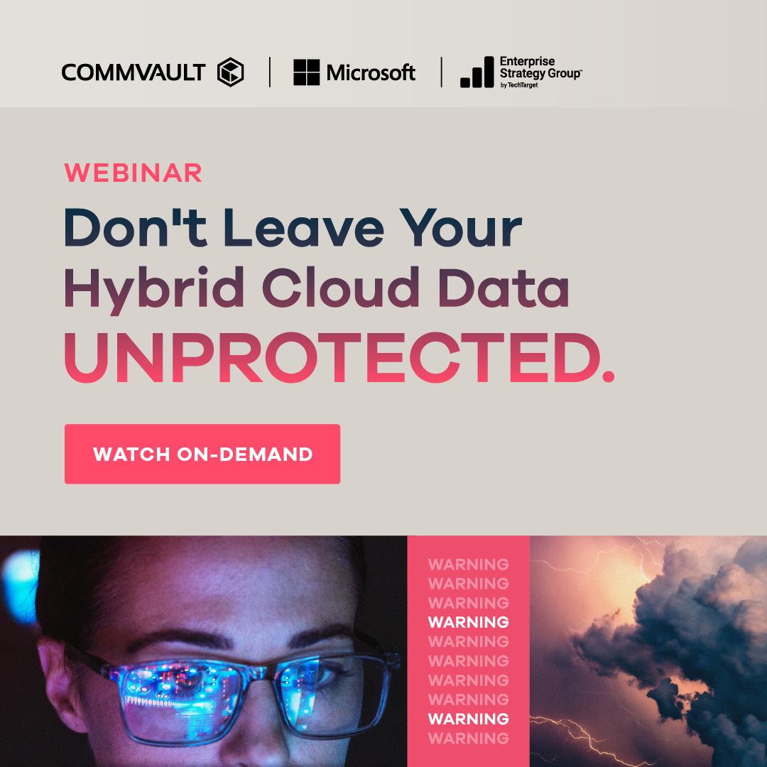 Fatima_Bibs's tweet photo. Need to enhance your #hybridcloud #dataprotection strategy? Our on-demand webinar has got you covered!

Tune in now to discover best practices, real-world examples, and actionable tips from industry experts - https://t.co/NFvS8hVVzX https://t.co/GNRMunHbsM