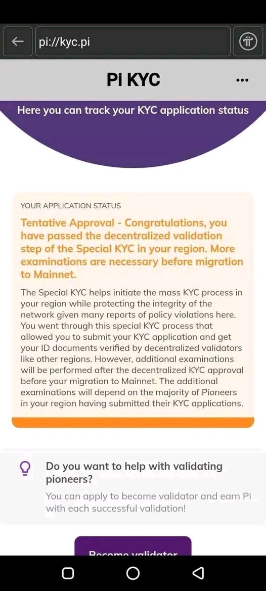 AlphaOracle_'s tweet photo. Has your KYC Tentative approval been completed and approved? #PiNetworkkyc 
#PiNetwork
@PiCoreTeam https://t.co/GNsIYxKCOV