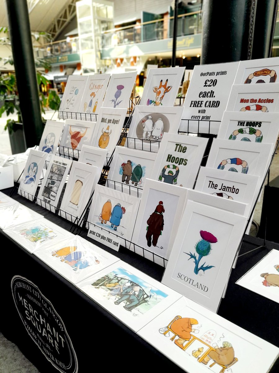 If you are in #Glasgow for the Cycling championships.  Visit the <a href="/merchantsq/">Merchant Square, Glasgow</a> Art and craft fair at the weekends. I will be making new #OorPatts to celebrate those who love #cycling #PowerOfTheBike #GlasgowScotland2023  visit the auld boy 😊OorPatts.com