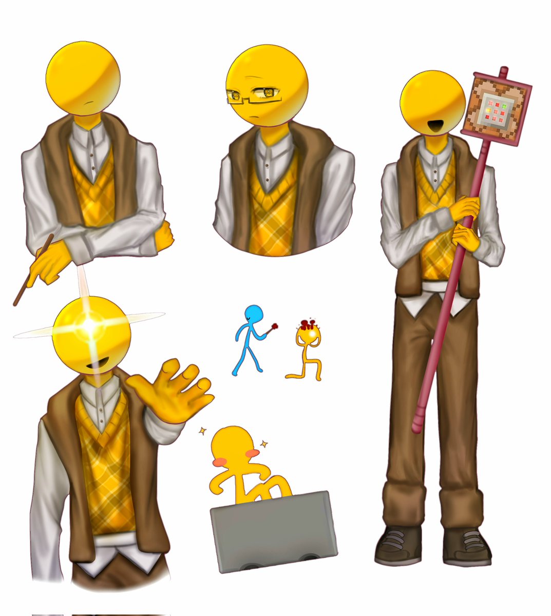 IPIPIP0808's tweet photo. 🟡#alanbecker #animationvsminecraft https://t.co/k2KUgC6Np5
