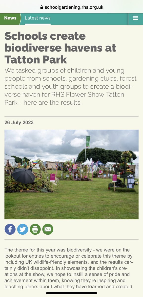 N_StarAT's tweet photo. Huge congratulations ⁦@skiptongirls⁩ absolutely fabulous to see your #biodiverse #haven Superdiversity Garden featured at ⁦@tatton_park⁩ ⁦@RHSSchools⁩ ⁦@The_RHS⁩ ⁦@NSATgreen⁩ 🌱 🌺 🐝 https://t.co/MPTnaNpRwu