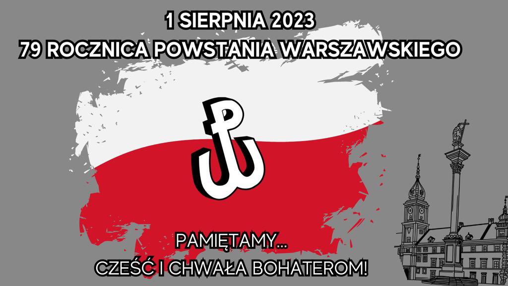PL_GIOS's tweet photo. Powstanie warszawskie rozpoczęło się 1 sierpnia 1944 roku o  17:00 w godzinę W. 

Stolica Polski stała się dla całej Europy symbolem walki z niemieckim okupantem.Powstanie miało również powstrzymać Stalina przed sowietyzacją Polski.
Cześć i chwała Bohaterom‼️#PowstanieWarszawskie https://t.co/ilbP17PXp0
