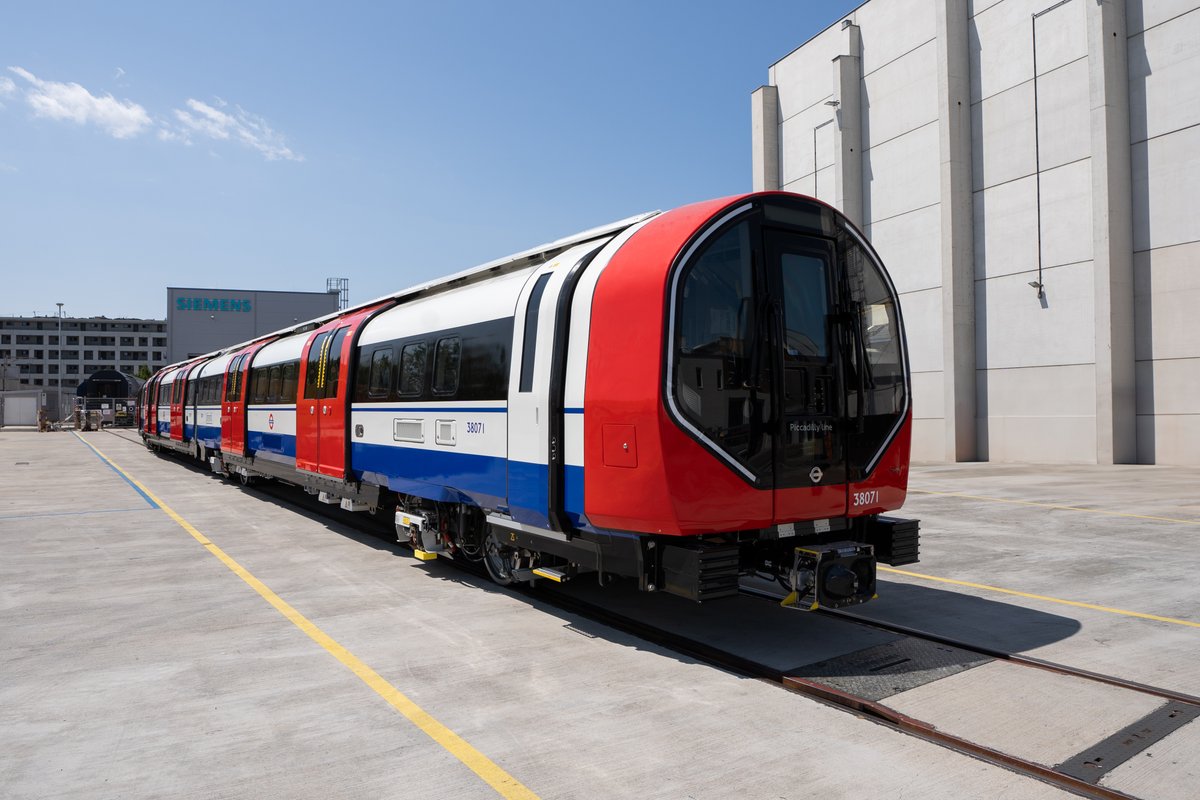The first of the 94-Siemens Mobility built new trains for Transport for London’s (TfL’s) Piccadilly line
