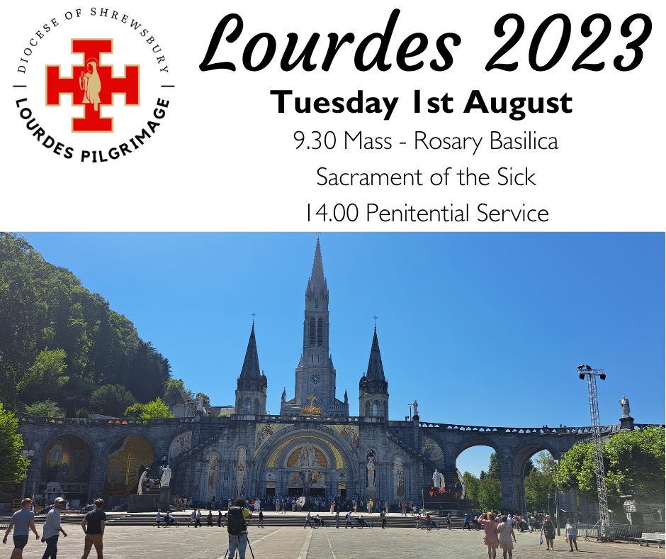 This morning pilgrims will celebrate Mass together and this afternoon have the chance to receive the Sacrament of Reconciliation

#lourdes #pilgrimage #mass #pray #faith #ourlady #saintbernadette #rosary #sacrament #reconciliation #forgivenss #penitential #basilica